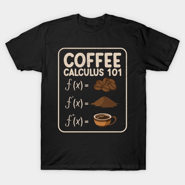 Math Calculus Coffee Mathematics Coffee Enthusiast T-Shirt by Tom´s TeeStore